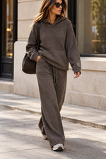 Azur Teddy Boucle Hoodie set